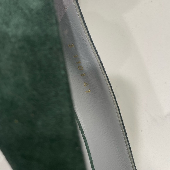 Sergio Rossi Dark Green Suede Pointed Toe Pumps Heels - Picture 15 of 16